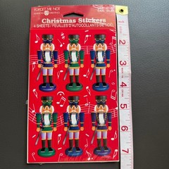 Vtg 90s American Greetings Forget Me Not Sticker Sheet Nutcracker Holiday Opened