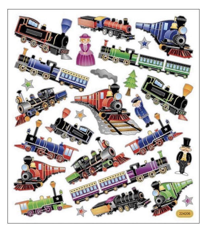 Trains- Stickerking Stickers