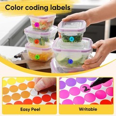 3000 PCS 1/2 Inch Colored Dot Stickers Round Color Coding Labels Circle Dots …