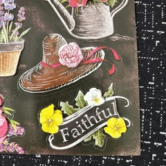Crafter’s Square 3-D Dimensional Pop-Up Thankful Stickers Flowers Faithful Tools
