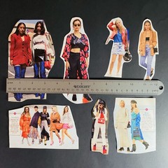 Junk Journal Scrapbook Clippings 2019 Fashion Style Models Craft Paper Collage