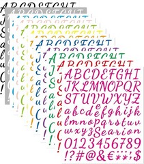 Vibrant Waterproof Alphabet Stickers – 912 Vinyl Decals for Any Surface
