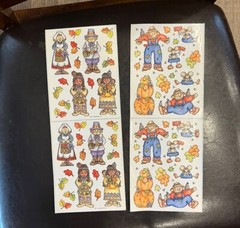 Provo Craft Lori Gardner Scarecrow Fall Leaves Autumn Stickers Scrapbooking New
