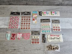Sticker Lot – Valentine’s Day Love Vday Scrapbooking 3D Stickers Jolee’s #10