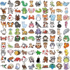 200PCS Animal Stickers for Kids,Cute Sticker for Water Bottle Guitars Laptop,…