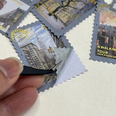 New York City Washi Paper Stamp Stickers Travel Journal Collage