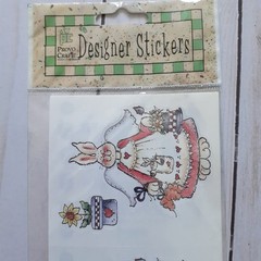 Provo Craft Designer Stickers Garden Angel Rabbit