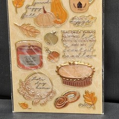 Fall Autumn Themed Puffy Stickers CRAFTER’S SQUARE 14 Pieces New