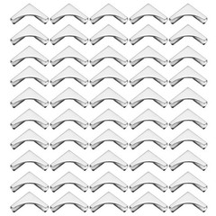 22mm Metal Book Corners – 100pcs Decorative Photo Album Protectors, Silver Tone