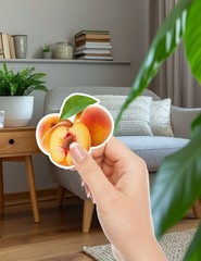 Peaches Die Cut Vinyl Stickers Scrapbooking Laptop Waterbottle