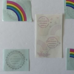 Vintage Mrs. Grossman’s Stickers By the Yard 1979 Rainbow Pearls Opal and Matte