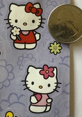HELLO KITTY Stickers(20pc) Sanrio•Animal•Cartoon•Cat•Flowers •Girl•Tiny•Children