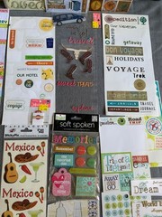 Scrapbooking Sticker Collection – Travel Mexico Alphabet Adventure Themes