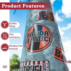 8.5×11 Glossy White Vinyl Sticker Sheets – 100 Pack for Small Business Branding