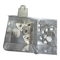 Making Memories Embellishment Lot Brad Bars Fasteners Charms Rhinestones