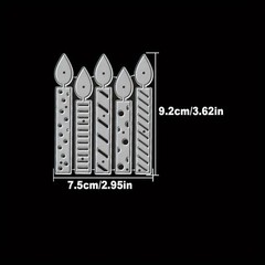 Happy birthday candles candle metal cutting dies cut machine cutter die