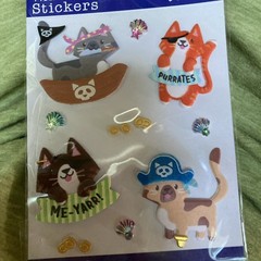 Jolees Cat Pirates Stickers