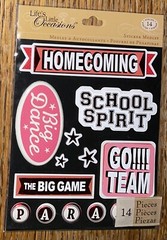 RARE K&Company Lifes Little Occasion Homecoming Red School Spirit Big Dance Game