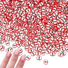 Polymer Clay Slices, 100g Red Apple Slice Fruit Art Slices, Red