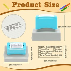 1 Pcs Teacher Stamps for Classroom -Inking Special Accommodations Stamp Refil…