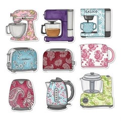 Cute Teacups And Kitchen Embellishments Junk Journal Scrapbook Choose A Set