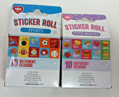 2 Kids Stickers 1 X 1 Inch 180 Stickers per Roll Teacher Gift