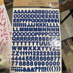 Lot Of 9 Alphabet Stickers Assorted Styles 1 Stencil