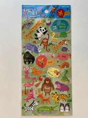 Mind Wave Let’s English Zoo Animals Sticker Sheet