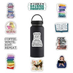 100pcs Book Lover Vinyl Stickers, Love Books, Book Worm, Reading, 026-1
