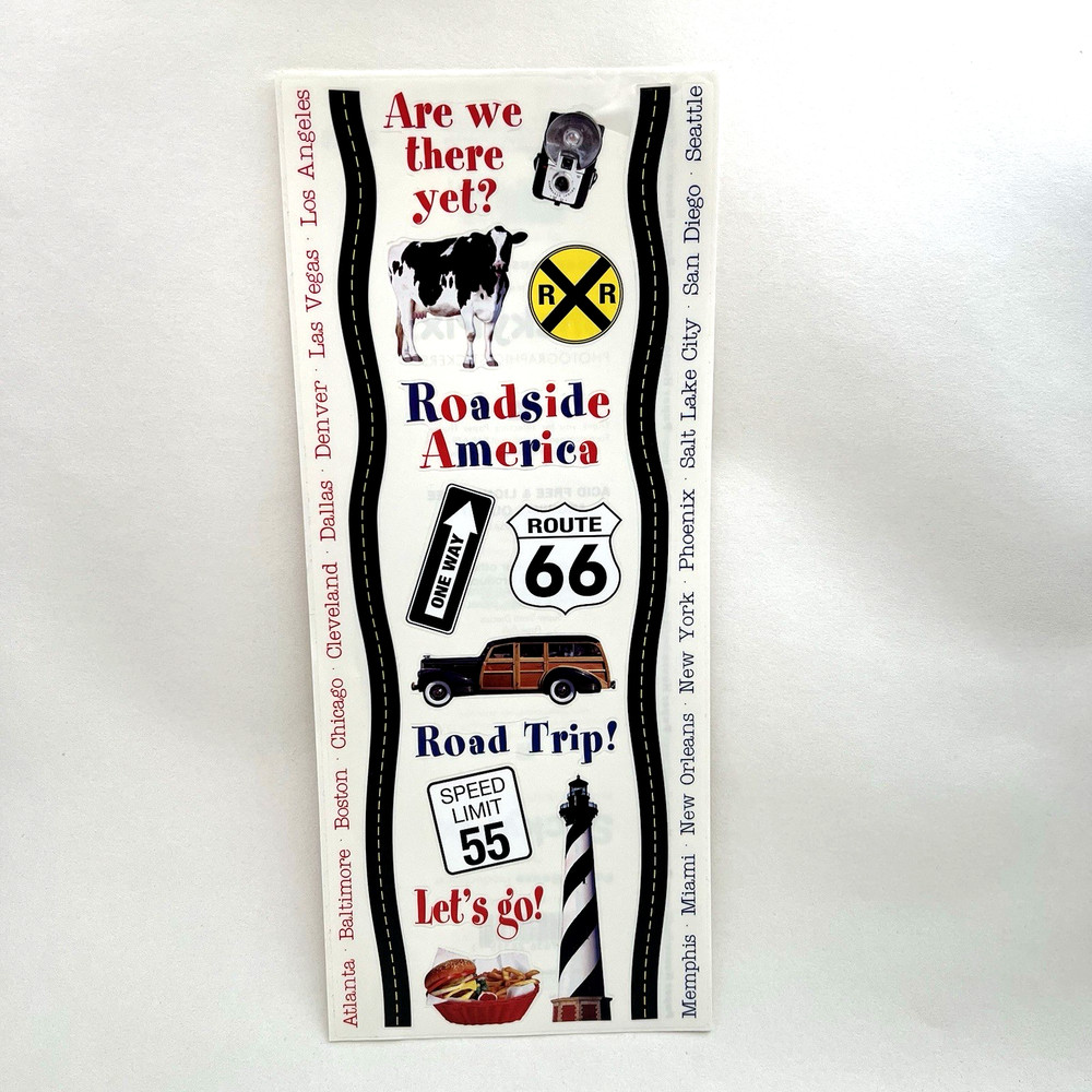 Paper House Sticky Pix Road Trip Stickers Scrapbooking Travel Journal Collage