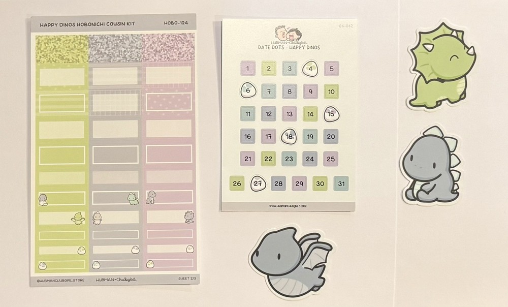 Hubman and Chubgirl Happy Dino Lot NEW