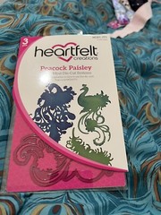 Heartfelt creations 3 pc. craft dies. Peacock Paisley