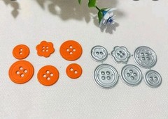Sewing Buttons Paper Cutting Die Scrapbooking Junk Journal Greeting Cards Craft