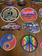 24 Vintage Prism Vending Machine Stickers lot Hippie 90’s Peace Rainbow Mushroom