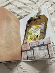 Pink Soft Cover Junk Journal Full of Decorative Ephemera