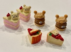 27 Pc Cake Charms Resin Flatback Cabochon DIY Crafts Scrapbooking Kawaii Food