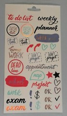 Let’s Planner stickers to do list Dead Line work weekly Nap 262833