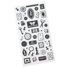 Bo Bunny Charmed Chronicles Puffy Stickers-Icons