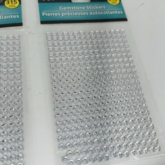 JOT Do It Yourself Projects Gemstone Stickers Clear Bling 315 ct/pkg Lot of 5