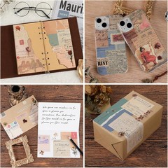 517 Pcs Vintage Scrapbook Paper,Scrapbook Supplies Stickers,Journaling Supplies