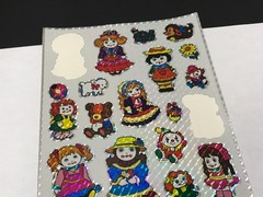Vintage 1983 Morgan Mark 1 Chrome Prism Stickers – Doll Stickers – Missing 2
