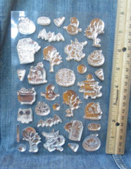 EMBOSSED FOIL HALLOWEEN IMAGES STICKERS 1 Sheet Scrapbooking MX25