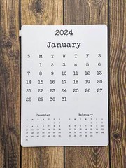 Large Calendar Stickers for Planners and Journals 3 Month Design 5″ x 7″