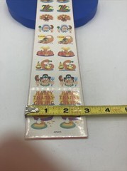 60 Vtg 90s Thanksgiving Stickers Teacher Fair Rewards Turkey Pilgrim Pumpkin Pie