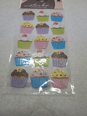 Lot of Sticko Stickers – 4 Packs – Butterfly Foil, Baby, Cupcakes, Valentines