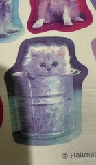 Hallmark Seals Vintage 1980’s Stickers Cats Kittens Dogs Puppies-NOS Sealed