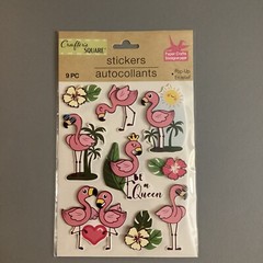 Flamingo Sticker Assortment- 4 Sheets