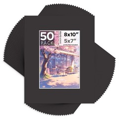 Mat Board 8×10 for 5×7 Photos – Acid Free, 4-ply, 4.5″ X 6.5″ Opening – Framing