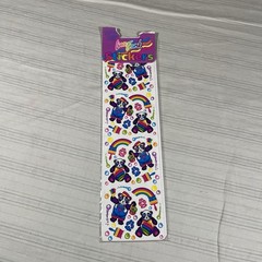 Vintage Lisa Frank Sticker Strip Painter Panda 90s New Sealed