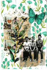 Collage Art Junk Journaling Cards, Tim Holtz, A Garden in Paris , 6 pcs 4″ x 6″